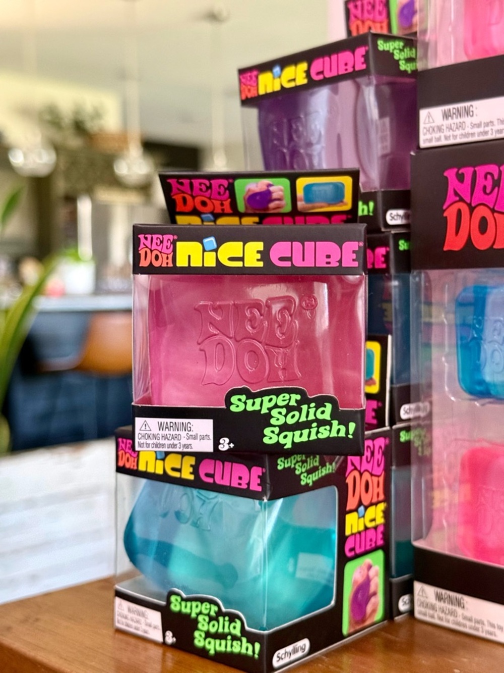 NeeDoh Nice Cube Squishy Toy - Blue